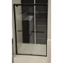 Marini Matte Black Semi-Frameless Wall To Wall Sliding Door 1500-1610 * 1950